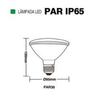 Lâmpada Led Par 30 E27 Verde 11w Autovolt Ip65 Taschibra