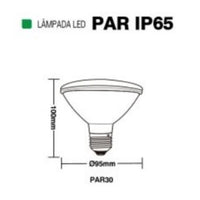 Lâmpada Led Par 30 E27 Verde 11w Autovolt Ip65 Taschibra