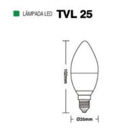 Lampada Led Vela Taschibra 4w 6500k E14 E27