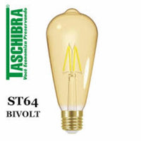 Lampada Led Filamento Vintage St64 Autovolt 4w Taschibra