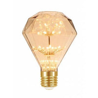 Lampada Led Fireworks Vintage D95 Ambar Brasilux