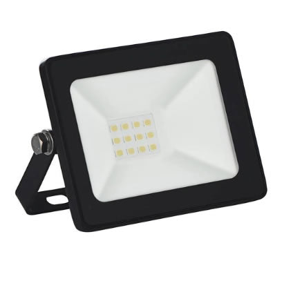 Refletor Led Slim Taschibra 10w 6500k Preto Brasilux