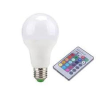 Lampada Led Rgb 9w Brasilux Com Controle Remoto