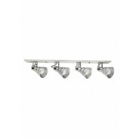 Spot Linear Taschibra Hol 4xe27 Prata 87cm Brasilux