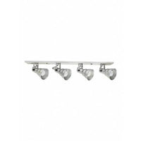Spot Linear Taschibra Hol 4xe27 Prata 87cm Brasilux