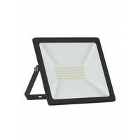 Refletor Led Slim Taschibra 50w 3000k Preto Brasilux
