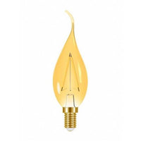 Lampada Filamento Vintage Vela Bico B35 127v Ambar Taschibra