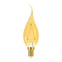 Lampada Filamento Vintage Vela Bico Taschibra 220v Ambar