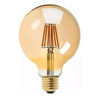 Lampada Filamento Vintage G125 Ambar Autovolt Brasilux