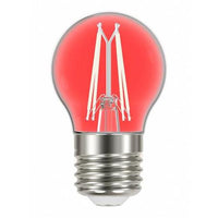 Lampada Filamcolor Bolinha G45 Autovolt Vermelha Taschibra
