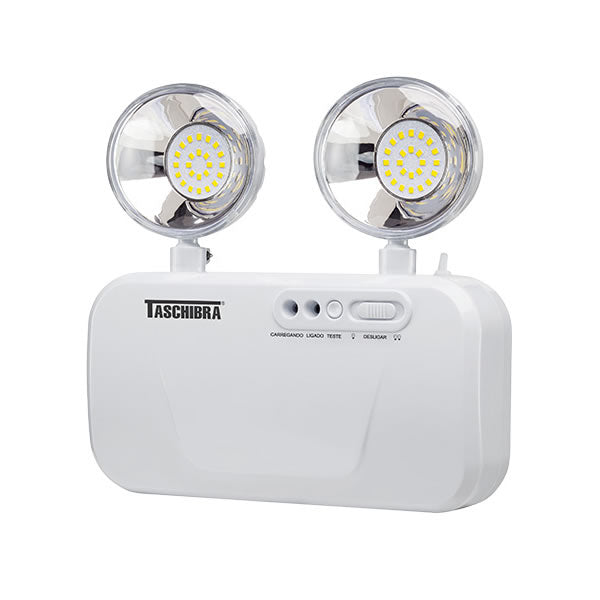 Bloco Autônomo De Emergência Brasilux Led 1200 Lumens 2 Faróis