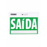 Placa de sinalização led face única 230x185mm Taschibra