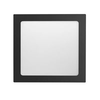 Painel Led 12w Quadrado Embutir Preto 3000k Brasilux