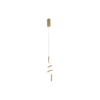 Pendente Led Deli 10w Ouro Fosco Taschibra