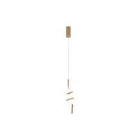 Pendente Led Deli 10w Ouro Fosco Taschibra
