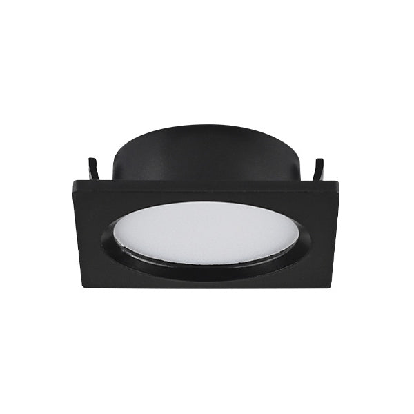 Kit 2 Spot Led Quadrado 2w 3000k Brasilux Cabinet Preto
