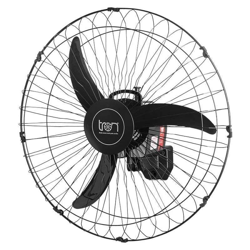 VENTILADOR TRON OSC PAREDE BIV 60CM C1 AT PRETO