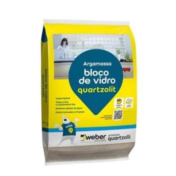 Argamassa Para Bloco De Vidro Quartzolit 5kg