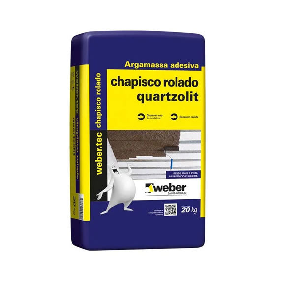 ARGAMASSA QUARTZOLIT CHAPISCO ROLADO 20KG.