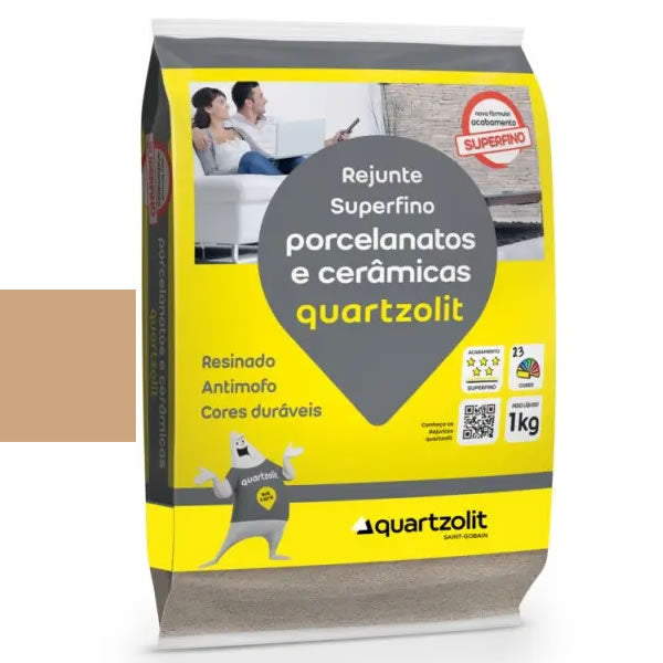 Rejunte Porcelanato Quartzolit Caramelo 1kg