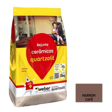 REJUNTE QUARTZOLIT MARROM CAFE 5KG