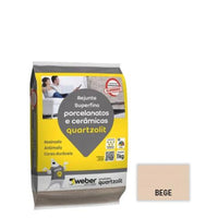 Rejunte Porcelanato Quartzolit Porcelbege 1kg