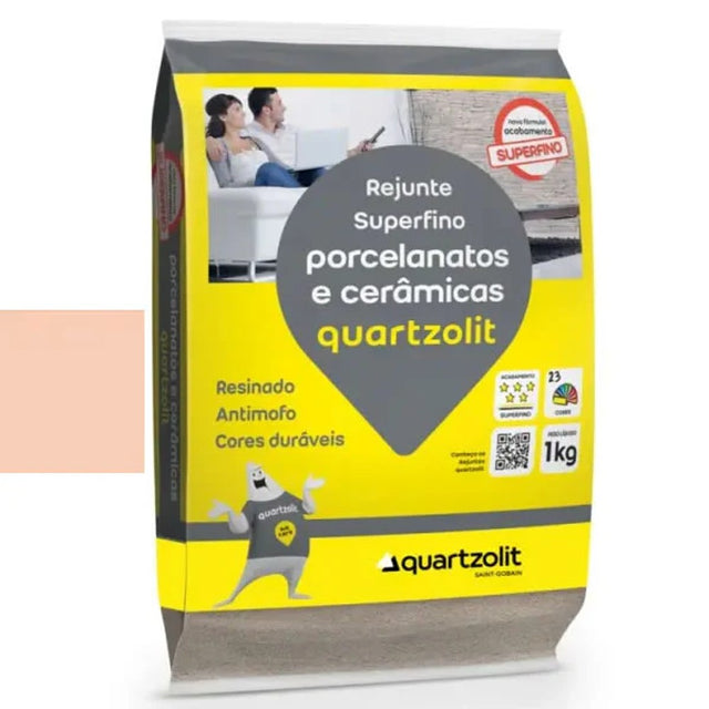 Rejunte Porcelanato Quartzolit Porcelbege 1kg