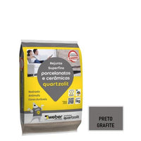 Rejunte Porcelanato Quartzolit Grafite 1kg
