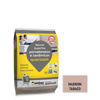 Rejunte Quartzolit Para Porcelanato Marrom Tabaco 1kg