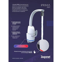 Torneira Eletrônica Zagonel Prima Touch 220V 5500W Branca