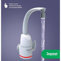 Torneira Eletrônica Zagonel Prima Touch 5500w 127v Branca