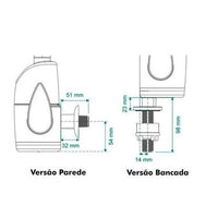 Torneira Eletrônica Zagonel Prima 5500w 127v Black Touch