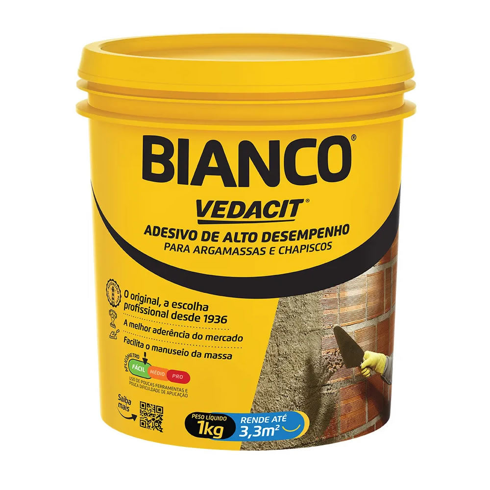 Adesivo De Chapisco E Argamassa Bianco Vedacit 900ml