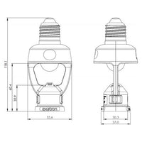 Sensor De Presença Exatron De Teto Com Soquete E27