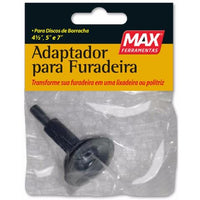 Adaptador Para Furadeira Com Disco De Borracha Max 4 1/2 A 7 Pol