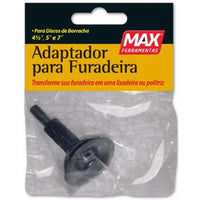 Adaptador Para Furadeira Com Disco De Borracha Max 4 1/2 A 7 Pol