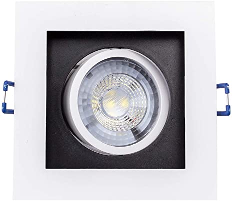BRONZEARTE EMB.QUAD.EASYLED 5W 6500K .POL.10,2X10,2CM BR/PT