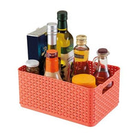 Caixa Organizadora Rattan Arthi Nº3 4,5 Litros Laranja