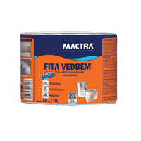 Fita Asfáltica Multiuso Mactra M1 Aluminizada 10cm x 10m