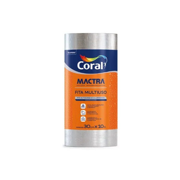 FITA ASFALTICA  MULTIUSO 30CMX10M MACTRA M1