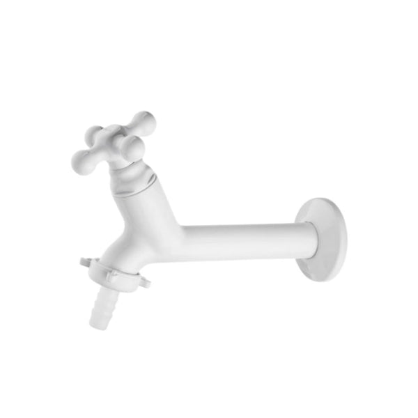 Torneira Viqua Maruja 15cm Com Bico Para Mangueira Branca