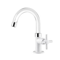 Torneira Para Lavatório Viqua Fienza Branco Cristal