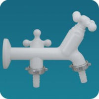 Torneira Para Máquina De Lavar Viqua Branca