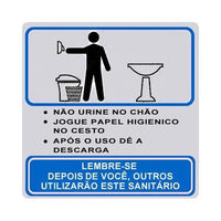 Placa De Alumínio Procedimento Sanitário Masculino Amanda Silva 15x15