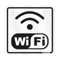 Placa De Alumínio Wi-Fi 15x15cm Amanda Silva Dos Santos