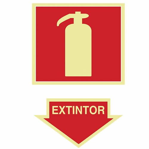 PLACA FOTOLUMINESCENTE 20X30 - EXTINTOR