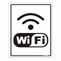 Placa De Sinalização Internet Wi-Fi 15x20cm Amanda Silva
