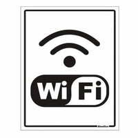 Placa De Sinalização Internet Wi-Fi 15x20cm Amanda Silva