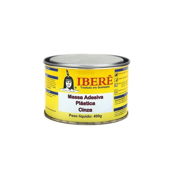 Massa Plástica Ibere Cinza 400g