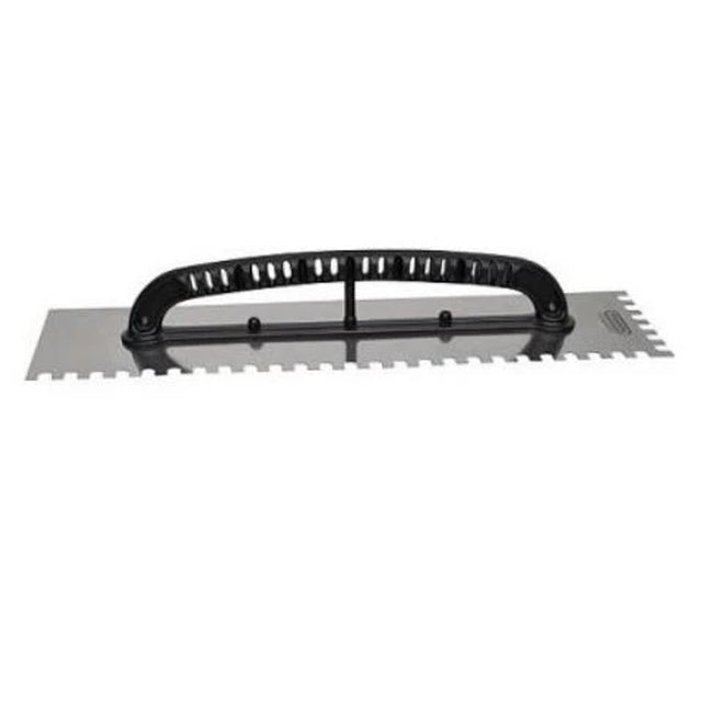 Desempenadeira de Aço Dentada 12x48 cm com Cabo de Plástico